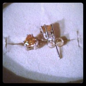 Natural Rare Sphene Sterling Silver Earrings